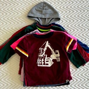 10ea of long and short sleeved shirts bundle. All size 2T